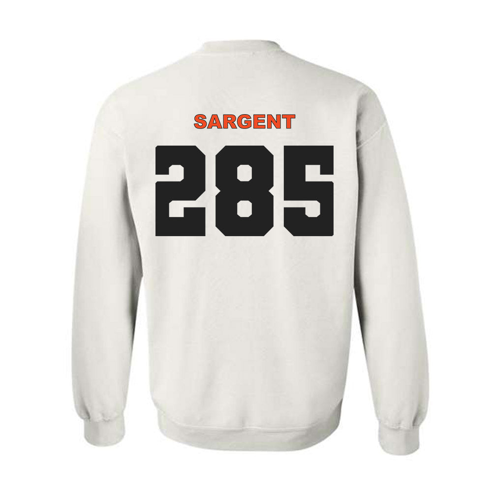 Campbell - NCAA Wrestling : Landon Sargent - Classic Shersey Crewneck Sweatshirt-1