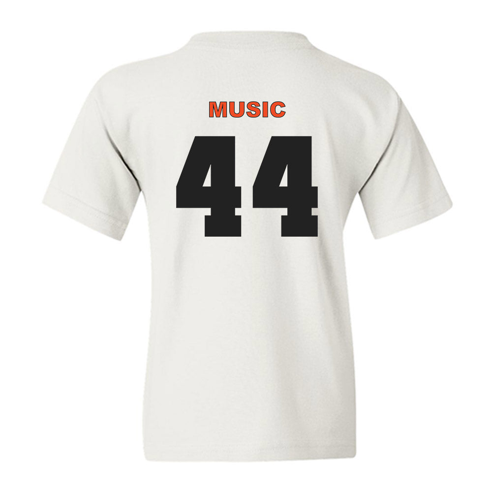 Campbell - NCAA Baseball : Jett Music - Classic Shersey Youth T-Shirt-1