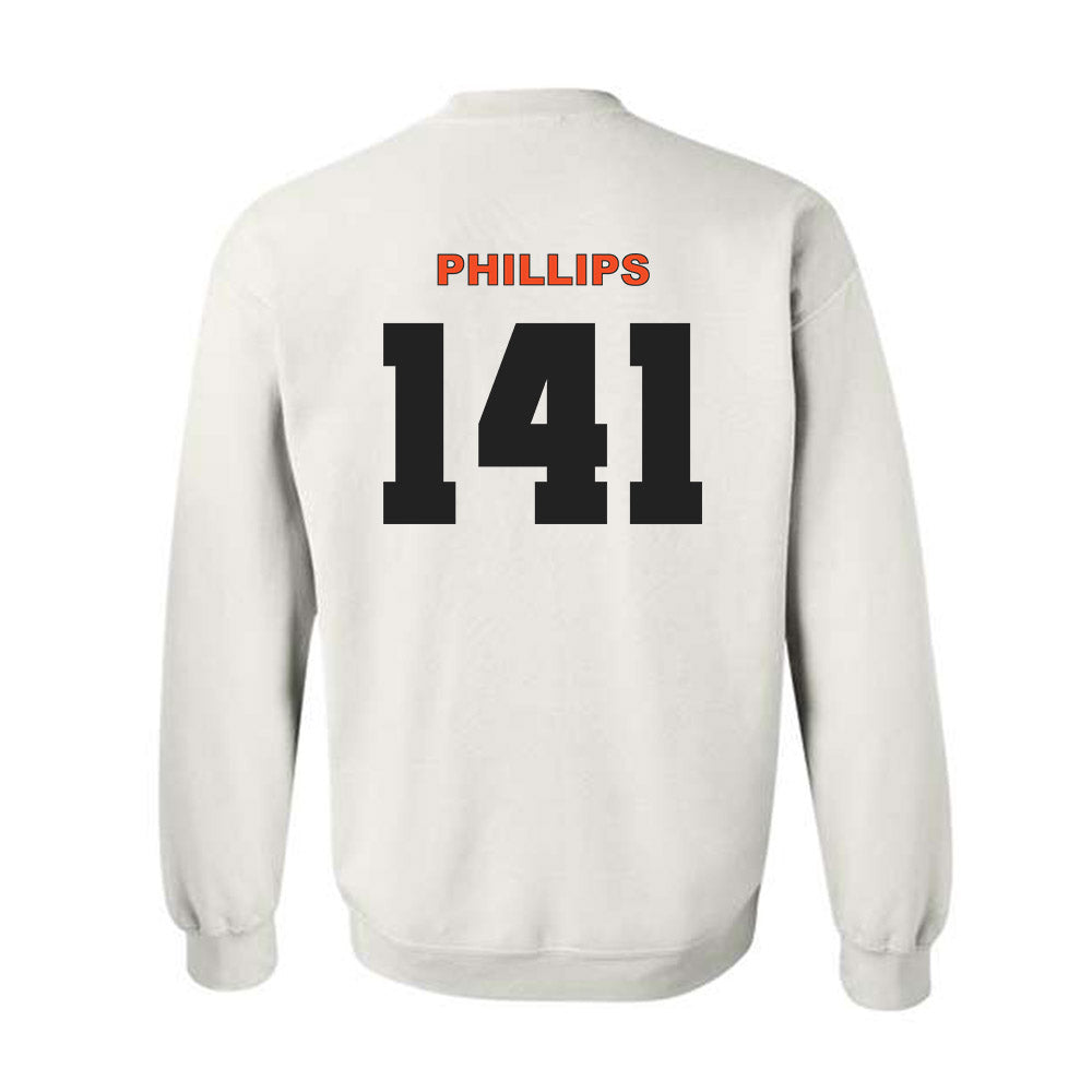 Campbell - NCAA Wrestling : Ryan Phillips - Classic Shersey Crewneck Sweatshirt-1