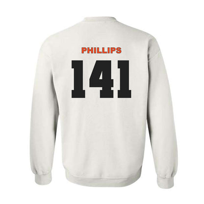 Campbell - NCAA Wrestling : Ryan Phillips - Classic Shersey Crewneck Sweatshirt-1