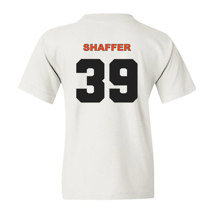 Campbell - NCAA Baseball : Braxton Shaffer - Classic Shersey Youth T-Shirt-1