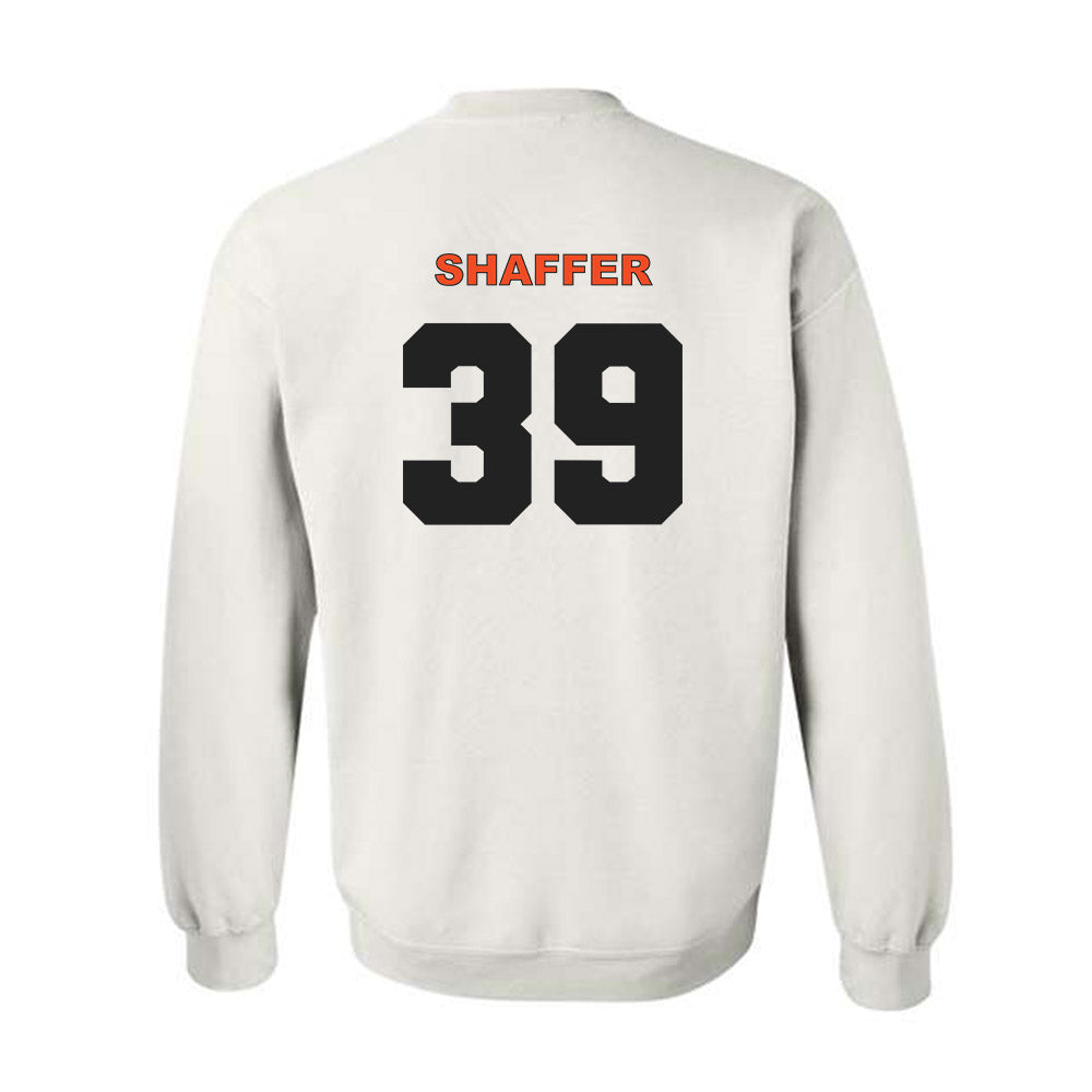 Campbell - NCAA Baseball : Braxton Shaffer - Classic Shersey Crewneck Sweatshirt-1