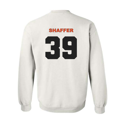 Campbell - NCAA Baseball : Braxton Shaffer - Classic Shersey Crewneck Sweatshirt-1