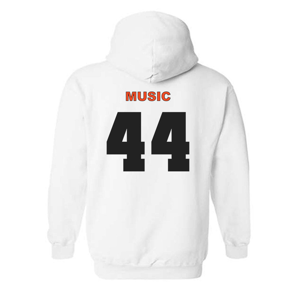 Campbell - NCAA Baseball : Jett Music - Classic Shersey Hooded Sweatshirt-1