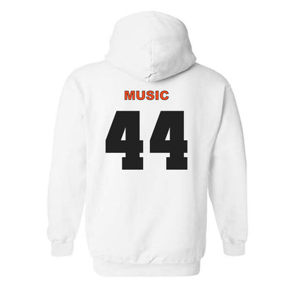 Campbell - NCAA Baseball : Jett Music - Classic Shersey Hooded Sweatshirt-1