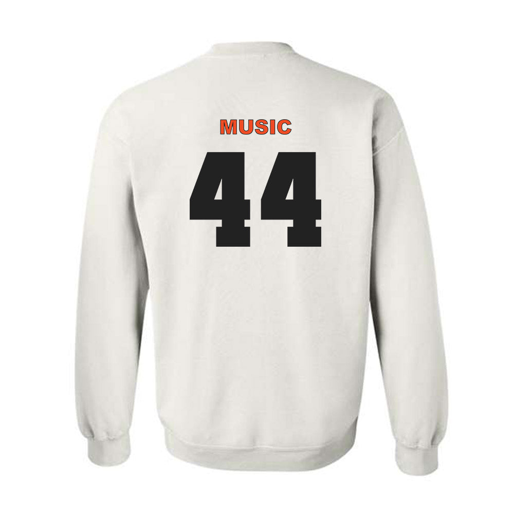 Campbell - NCAA Baseball : Jett Music - Classic Shersey Crewneck Sweatshirt-1
