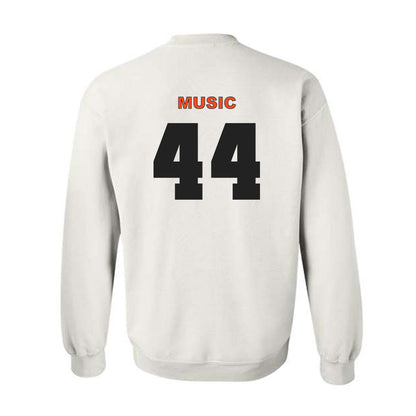 Campbell - NCAA Baseball : Jett Music - Classic Shersey Crewneck Sweatshirt-1