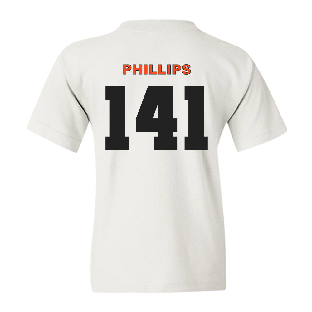 Campbell - NCAA Wrestling : Ryan Phillips - Classic Shersey Youth T-Shirt-1
