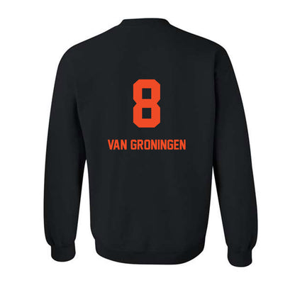 Campbell - NCAA Women's Volleyball : Ava Van Groningen - Replica Shersey Crewneck Sweatshirt