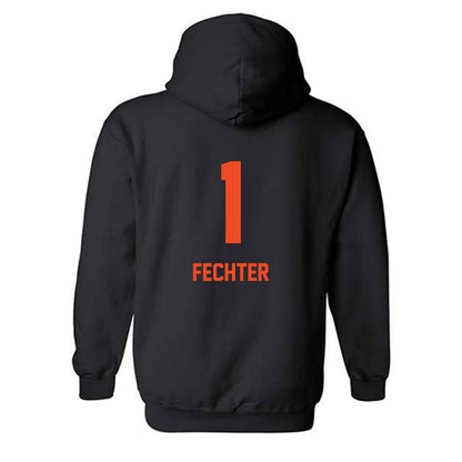 Campbell - NCAA Women's Volleyball : Claranne Fechter - Replica Shersey Hooded Sweatshirt