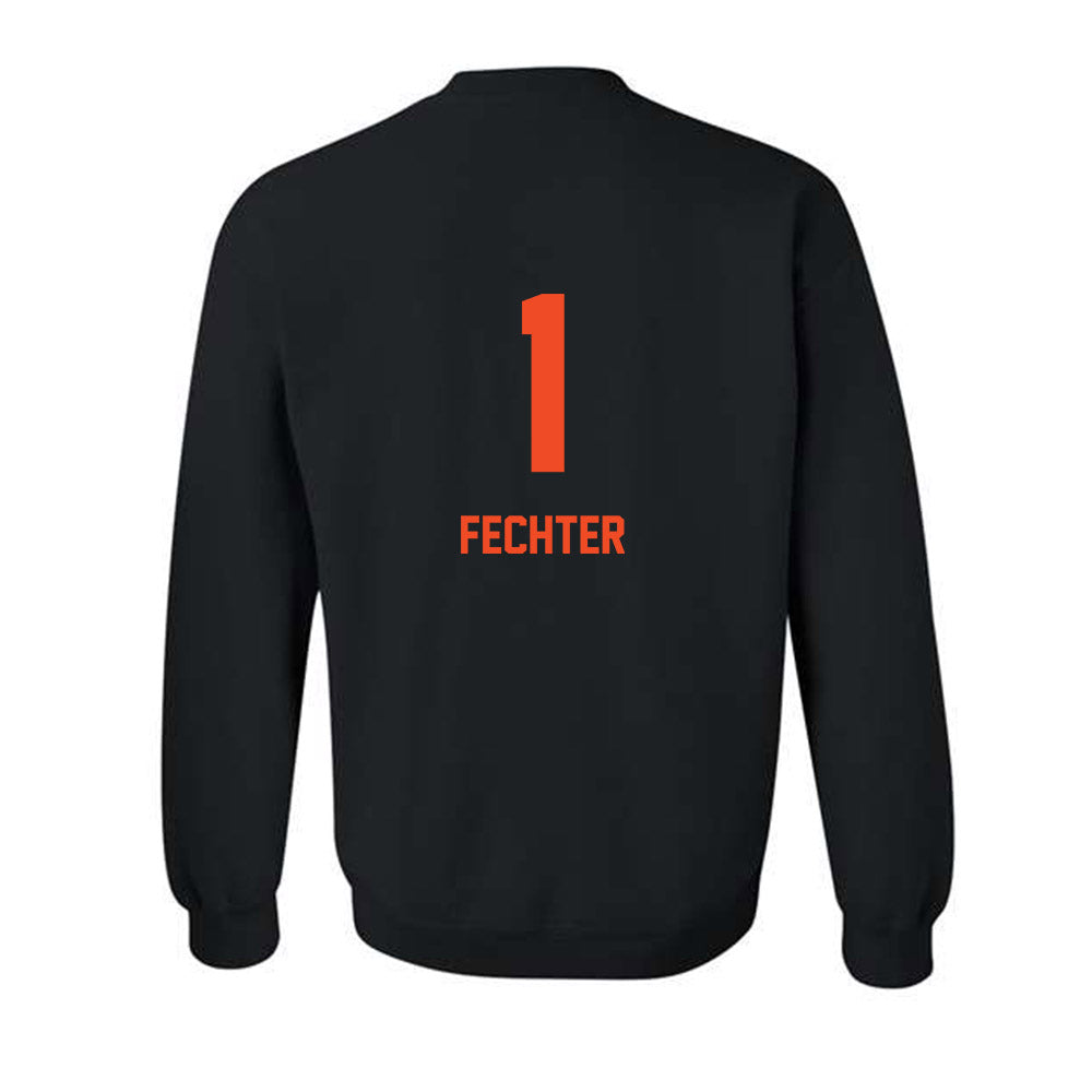 Campbell - NCAA Women's Volleyball : Claranne Fechter - Replica Shersey Crewneck Sweatshirt