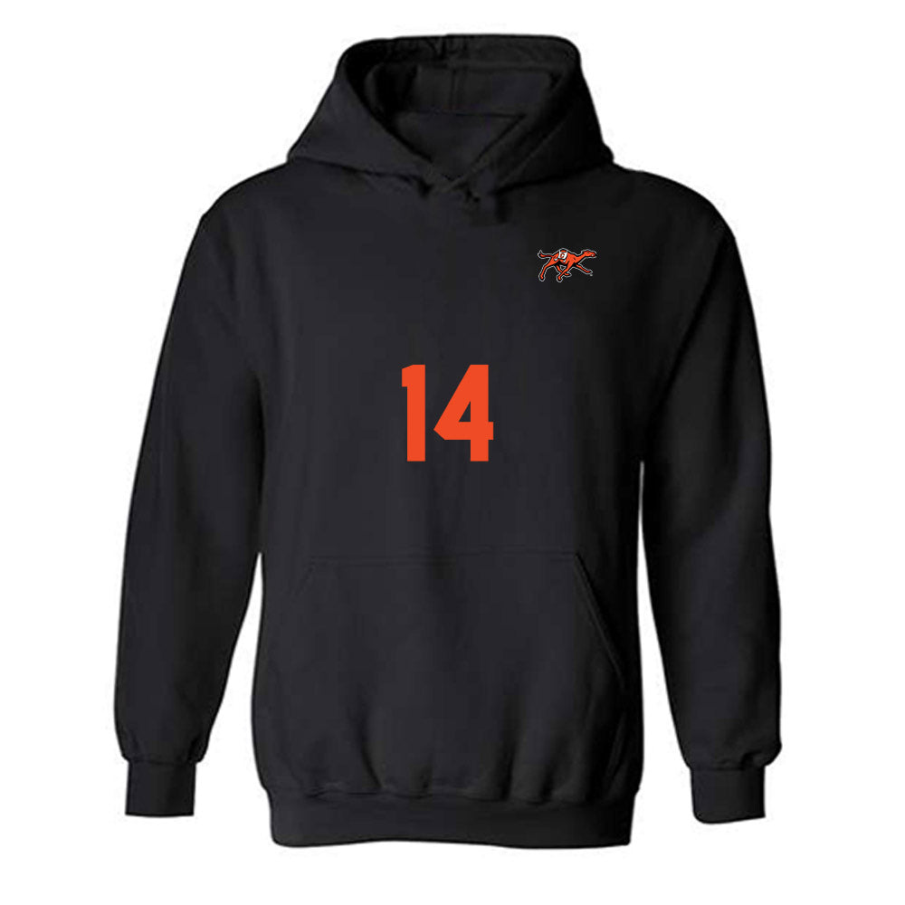Campbell - NCAA Women's Volleyball : Maja Daca - Replica Shersey Hooded Sweatshirt-0