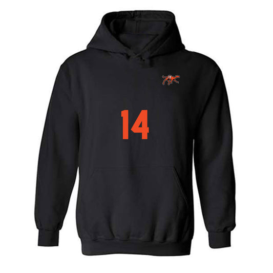 Campbell - NCAA Women's Volleyball : Maja Daca - Replica Shersey Hooded Sweatshirt-0