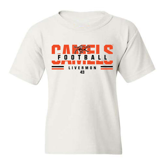 Campbell - NCAA Football : Logan Livermon - Youth T-Shirt