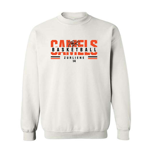 Campbell - NCAA Men's Basketball : Caleb Zurliene - Classic Fashion Shersey Crewneck Sweatshirt-0