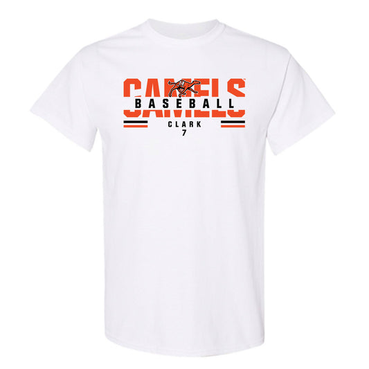 Campbell - NCAA Baseball : Cooper Clark - Classic Fashion Shersey T-Shirt-0