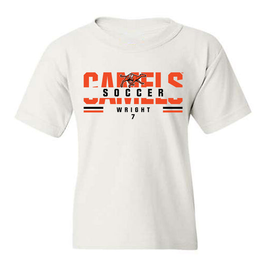 Campbell - NCAA Men's Soccer : Marco Wright - Classic Fashion Shersey Youth T-Shirt-0