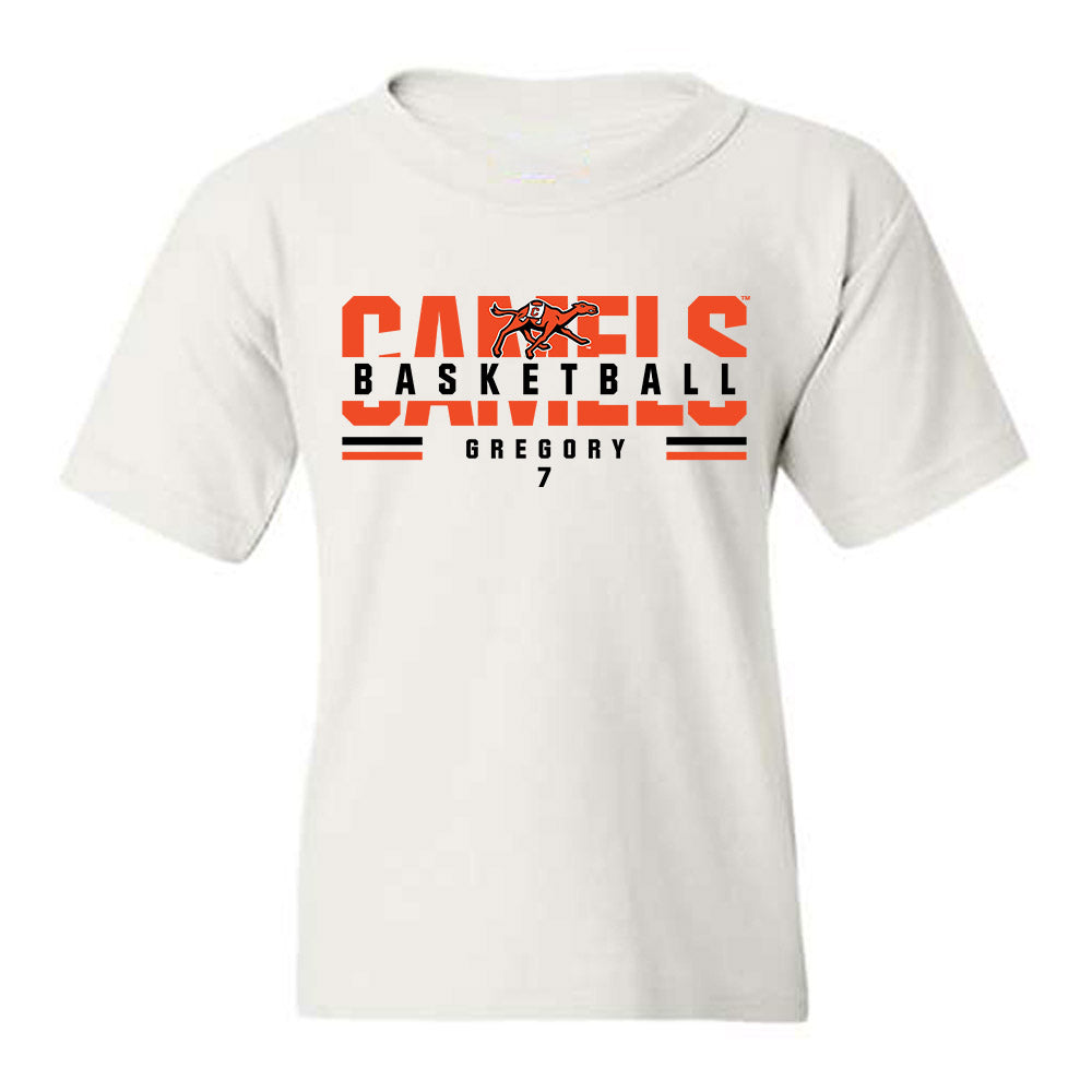 Campbell - NCAA Men's Basketball : Camren Gregory - Classic Fashion Shersey Youth T-Shirt-0