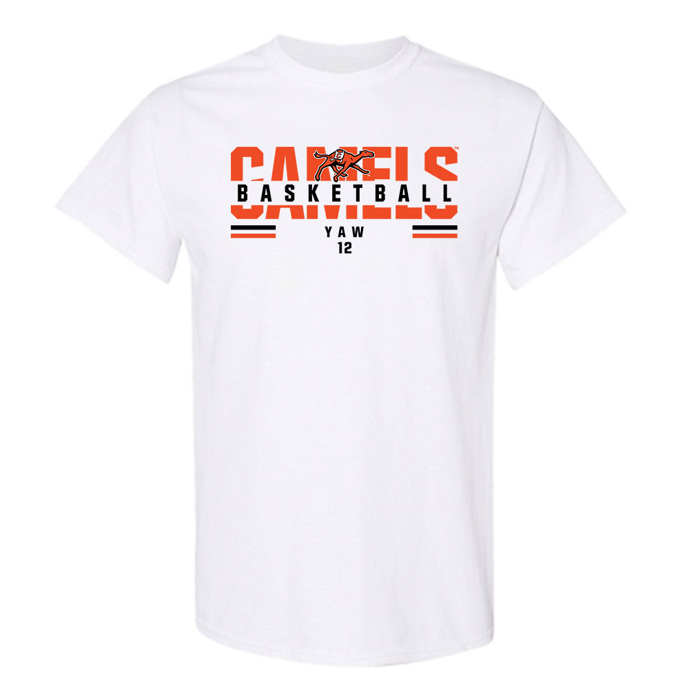 Campbell - NCAA Men's Basketball : Israel Yaw - Classic Fashion Shersey T-Shirt-0