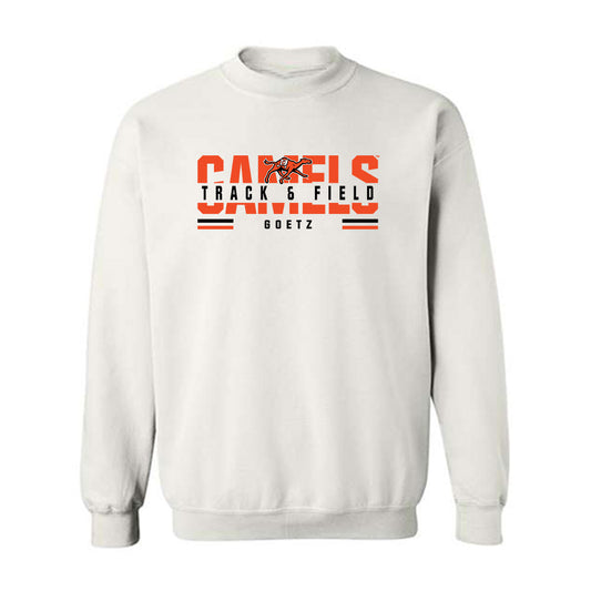 Campbell - NCAA Men's Track & Field : Andrew Goetz - Classic Fashion Shersey Crewneck Sweatshirt-0
