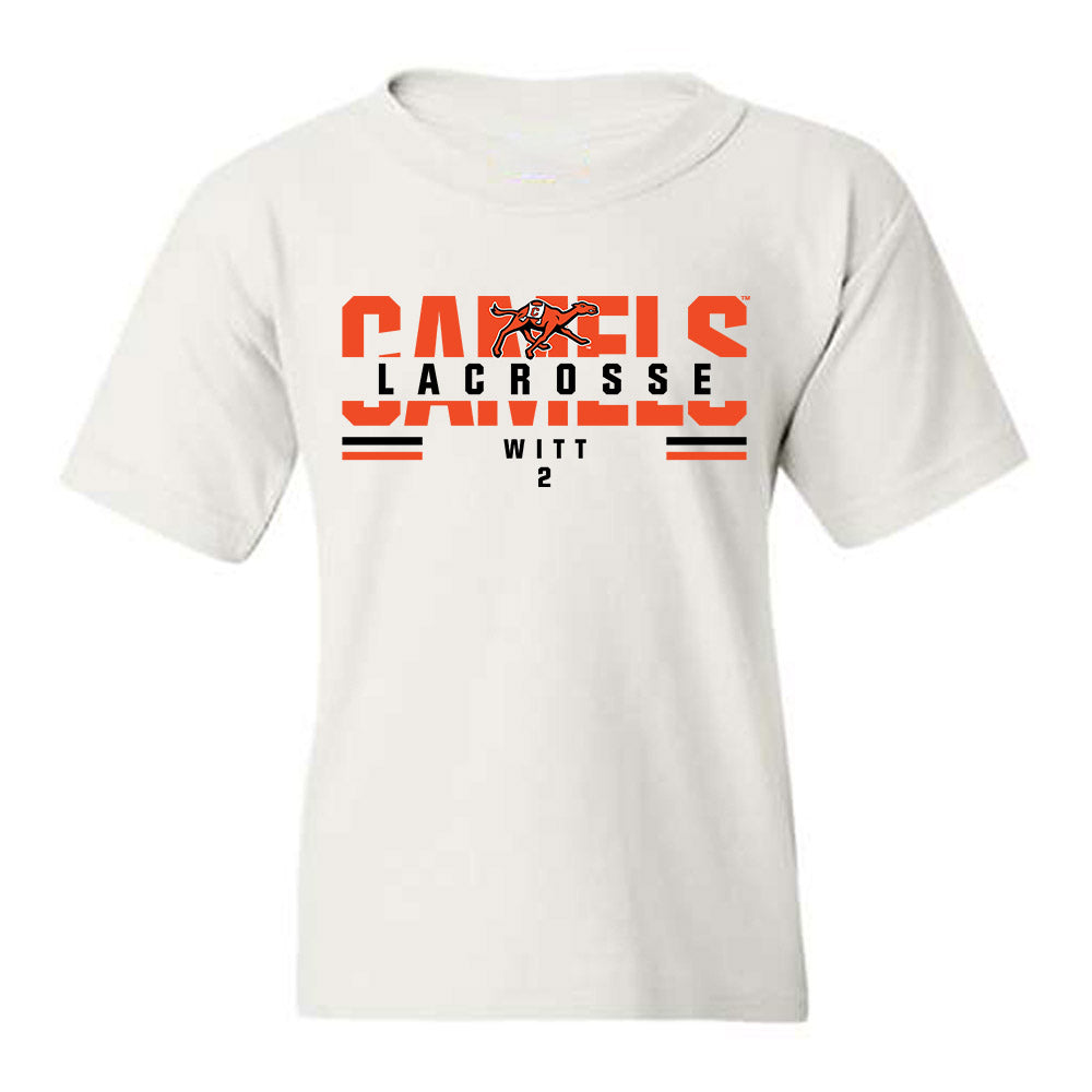 Campbell - NCAA Women's Lacrosse : Claire Witt - Classic Fashion Shersey Youth T-Shirt-0