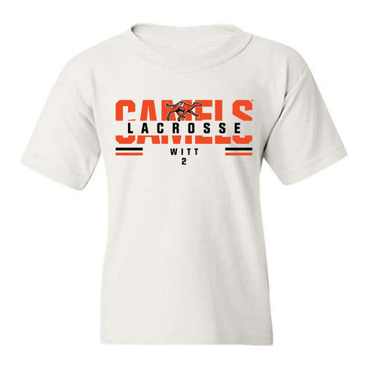 Campbell - NCAA Women's Lacrosse : Claire Witt - Classic Fashion Shersey Youth T-Shirt-0