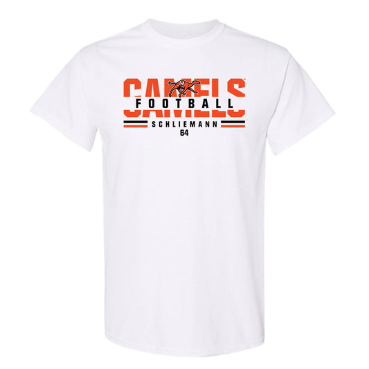 Campbell - NCAA Football : Christian Schliemann - Classic Fashion Shersey T-Shirt-0