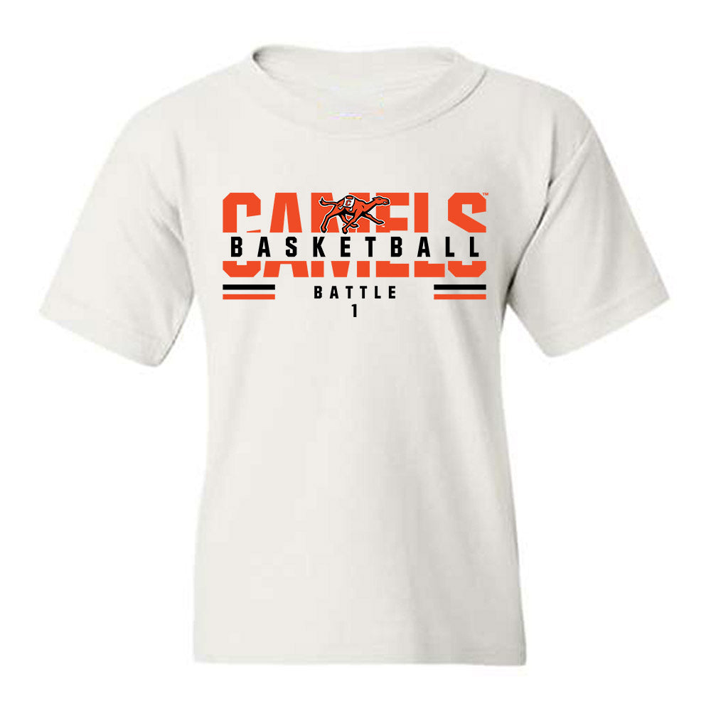 Campbell - NCAA Women's Basketball : Ashleigh Battle - Classic Fashion Shersey Youth T-Shirt-0
