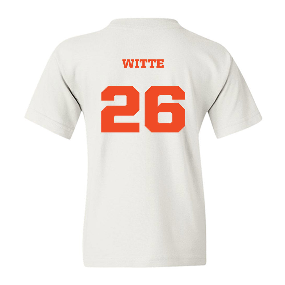 Campbell - NCAA Women's Soccer : Samantha Witte - Replica Shersey Youth T-Shirt-1