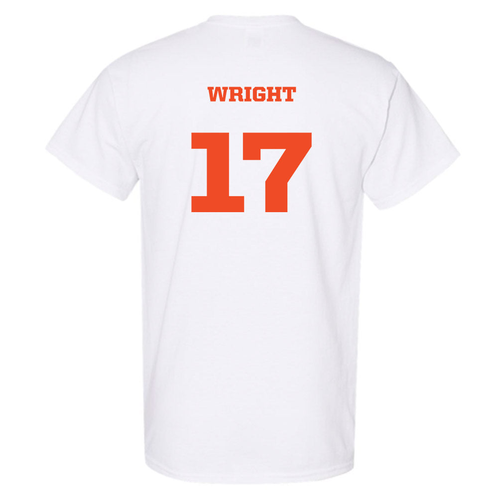 Campbell - NCAA Men's Soccer : Skyler Wright - Replica Shersey T-Shirt-1