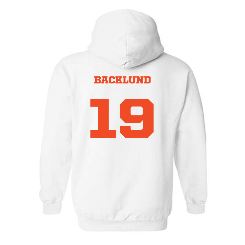 Campbell - NCAA Women's Soccer : Kaleigh Backlund - Replica Shersey Hooded Sweatshirt