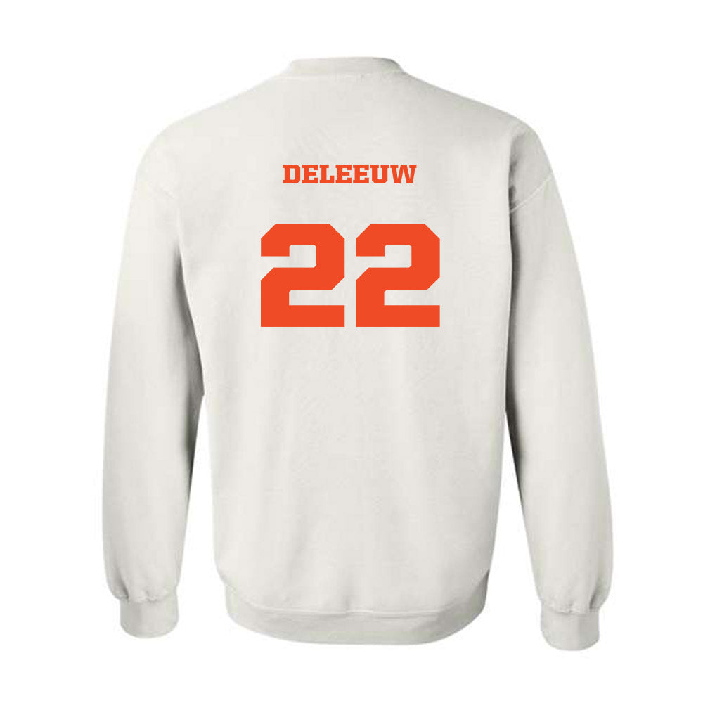 Campbell - NCAA Men's Soccer : Landon Deleeuw - Replica Shersey Crewneck Sweatshirt