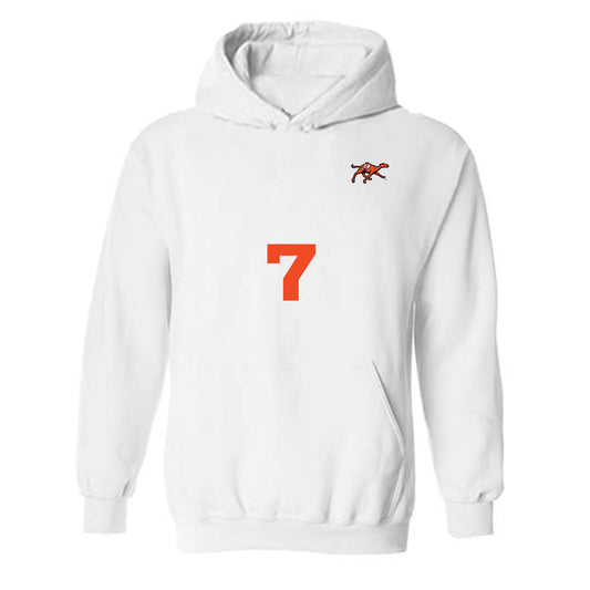 Campbell - NCAA Men's Soccer : Marco Wright - Replica Shersey Hooded Sweatshirt-0