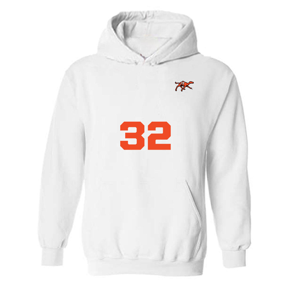 Campbell - NCAA Men's Soccer : Gabe Zarate - Replica Shersey Hooded Sweatshirt-0