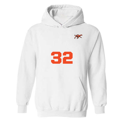 Campbell - NCAA Men's Soccer : Gabe Zarate - Replica Shersey Hooded Sweatshirt-0