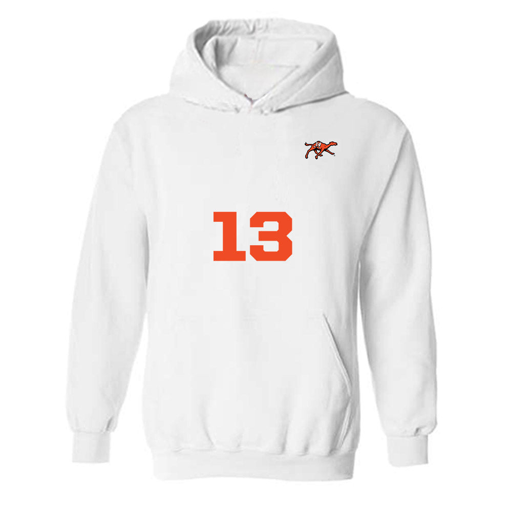 Campbell - NCAA Men's Soccer : Kananelo Dube - Replica Shersey Hooded Sweatshirt-0