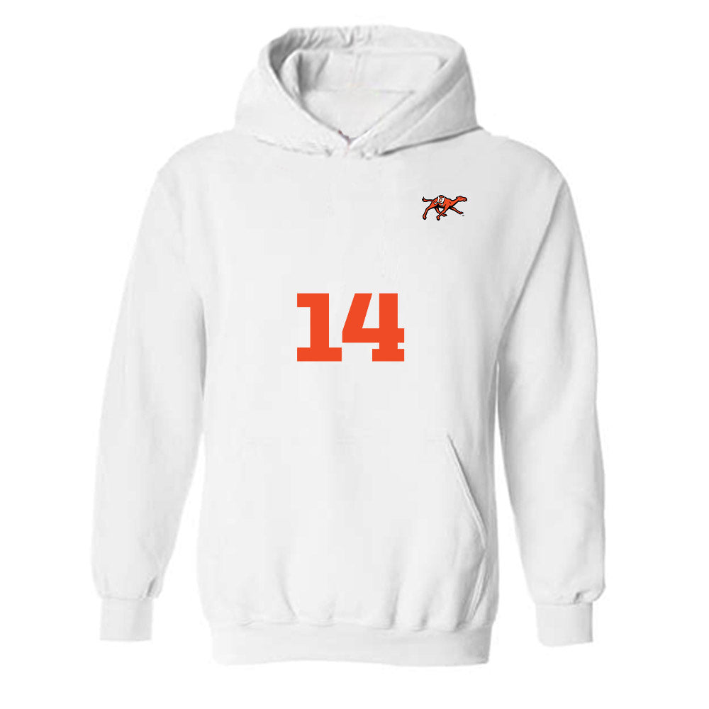 Campbell - NCAA Women's Soccer : Christina Munoz - Replica Shersey Hooded Sweatshirt-0