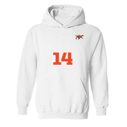 Campbell - NCAA Women's Soccer : Christina Munoz - Replica Shersey Hooded Sweatshirt-0