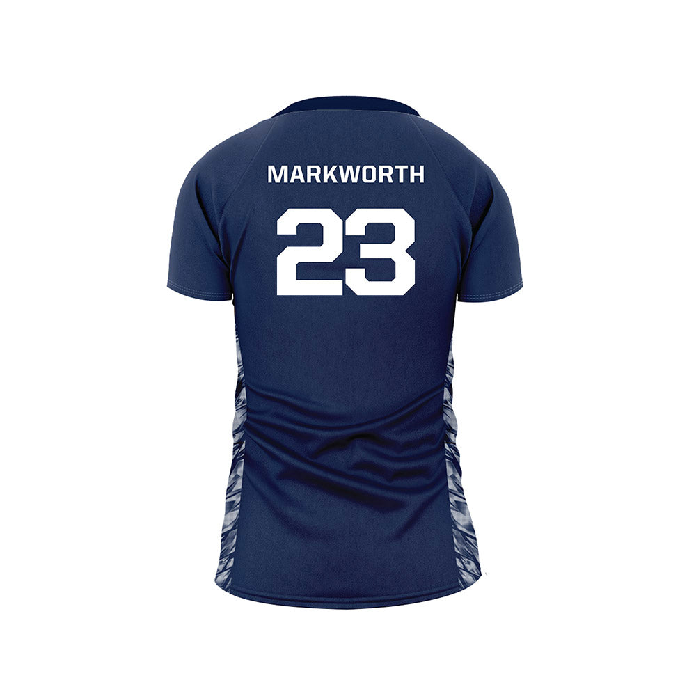 GWU - NCAA Women's Volleyball : Abby Markworth - Navy Volleyball Jersey