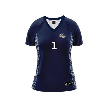 GWU - NCAA Women's Volleyball : Salem Yohannes - Navy Volleyball Jersey