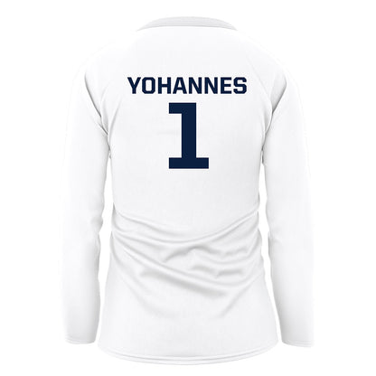 GWU - NCAA Women's Volleyball : Salem Yohannes - White Volleyball Jersey