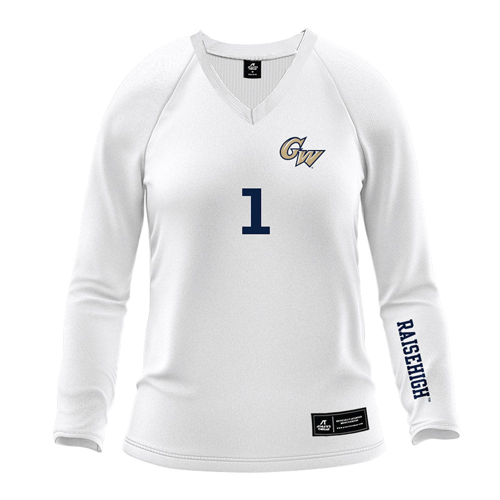 GWU - NCAA Women's Volleyball : Salem Yohannes - White Volleyball Jersey