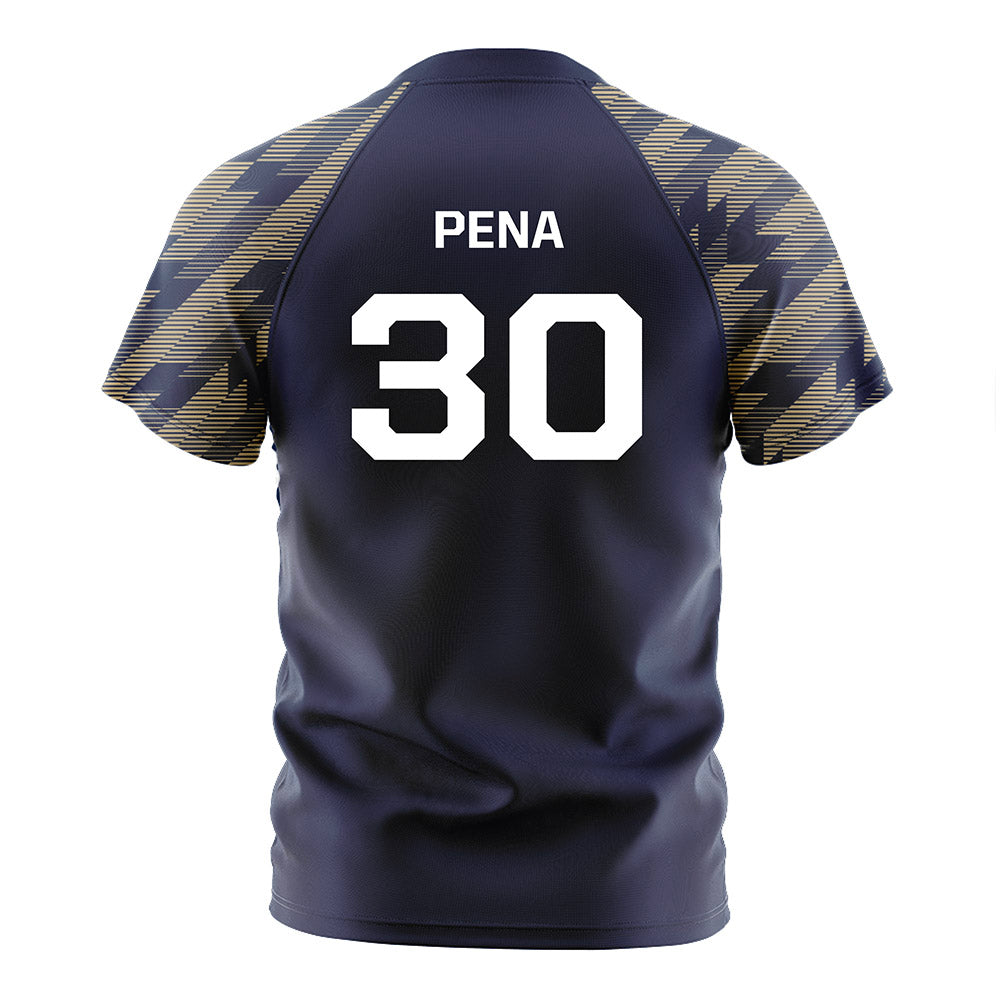GWU - NCAA Men's Soccer : Diego Pena - Navy Soccer Jersey-1
