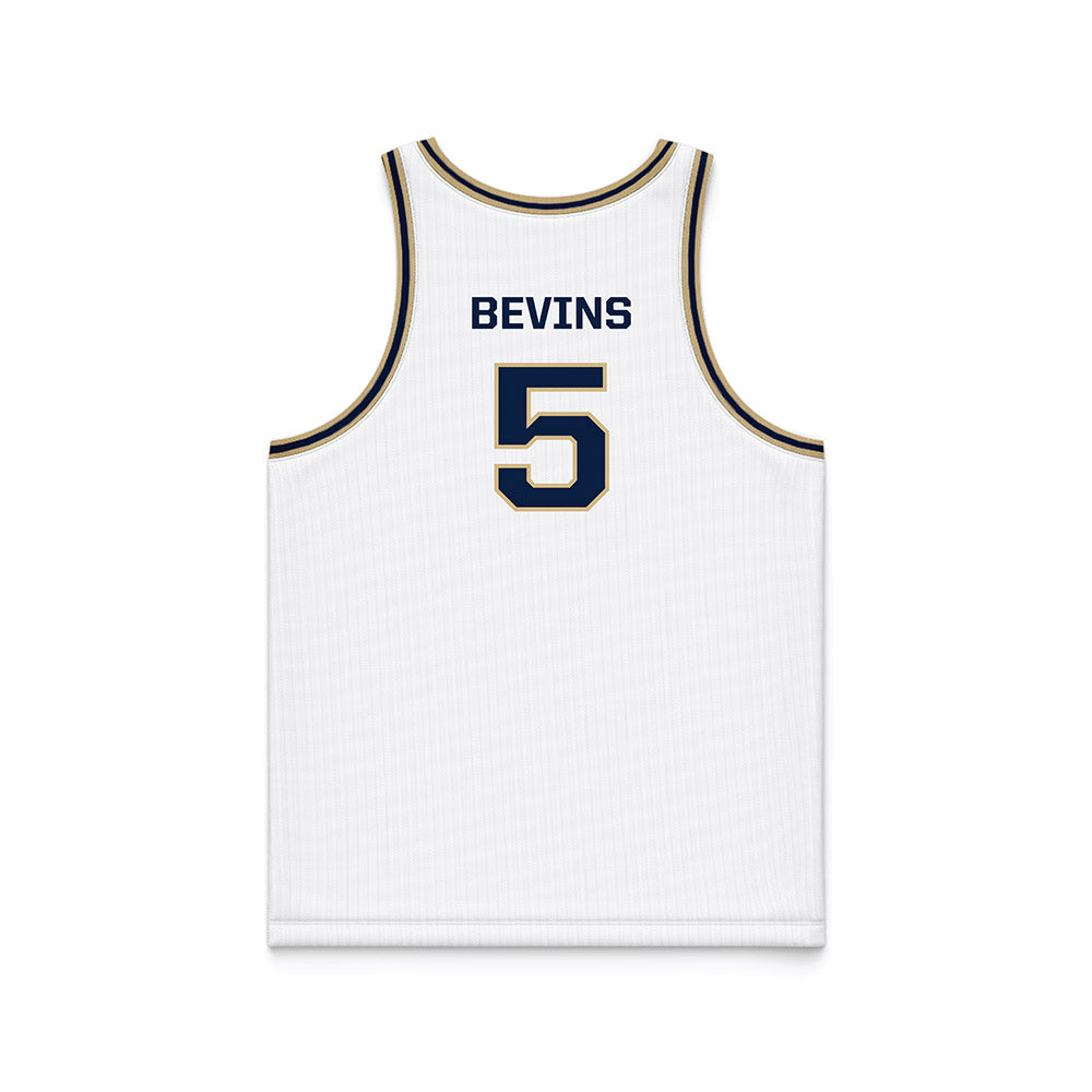 GWU - NCAA Men's Basketball : Ty Bevins - White Basketball Jersey-1