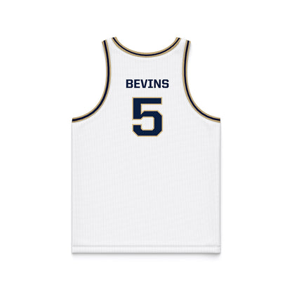 GWU - NCAA Men's Basketball : Ty Bevins - White Basketball Jersey-1