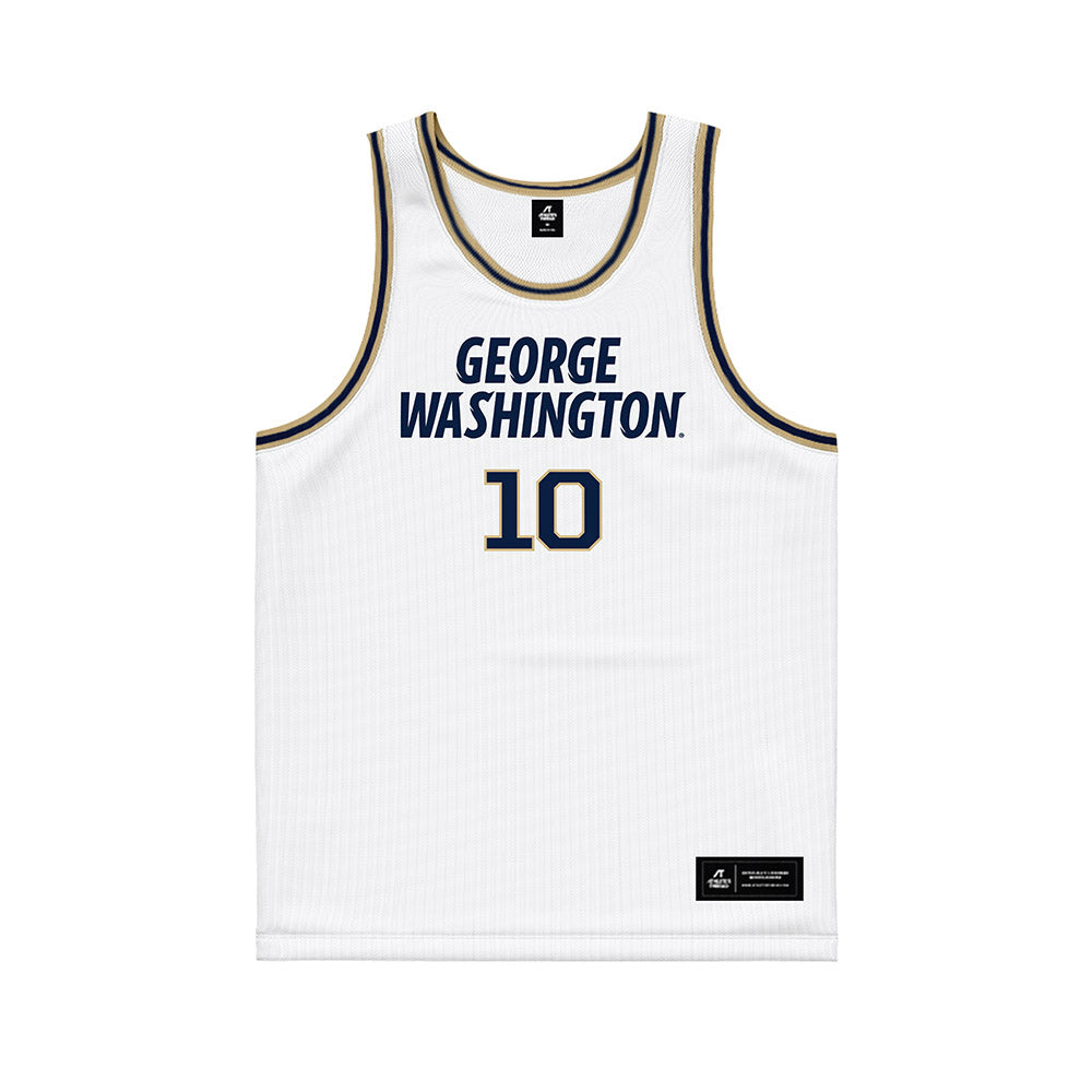 GWU - NCAA Men's Basketball : Jalen Rougier-Roane - White Basketball Jersey-0