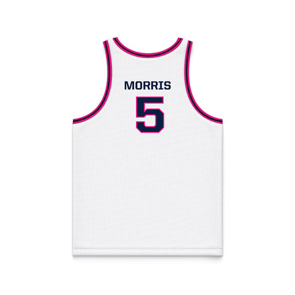 GWU - NCAA Women's Basketball : Nya Morris - White Basketball Jersey-1