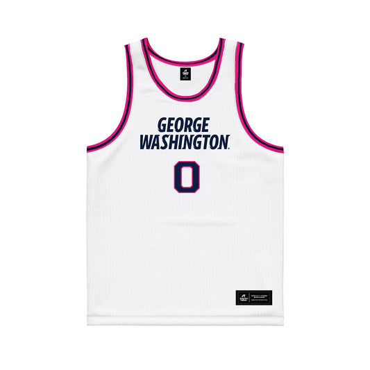 GWU - NCAA Women's Basketball : Jaeda Wilson - White Basketball Jersey-0
