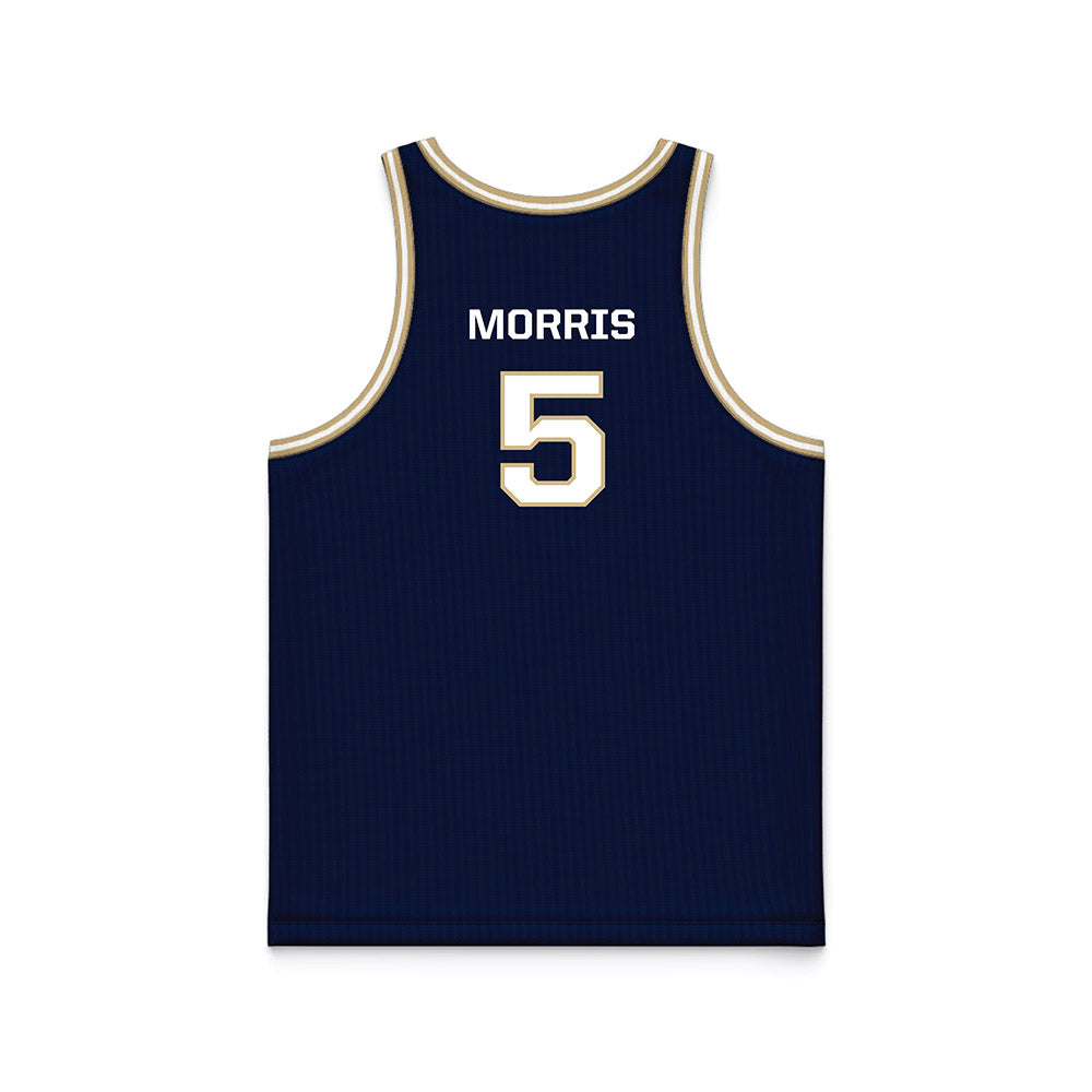 GWU - NCAA Women's Basketball : Nya Morris - Navy Basketball Jersey-1