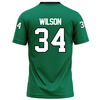 Northeastern State - NCAA Football : Donniel Wilson - Green Football Jersey-1